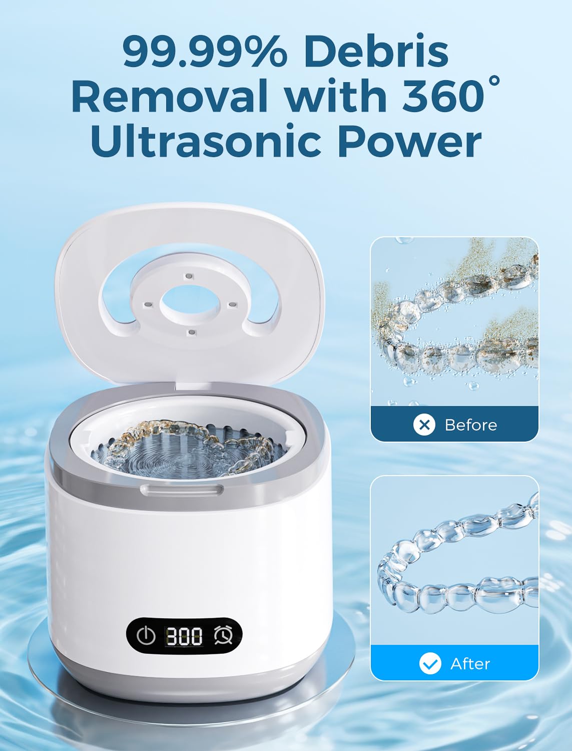 LED digital timer display on Estefanlo cleaner