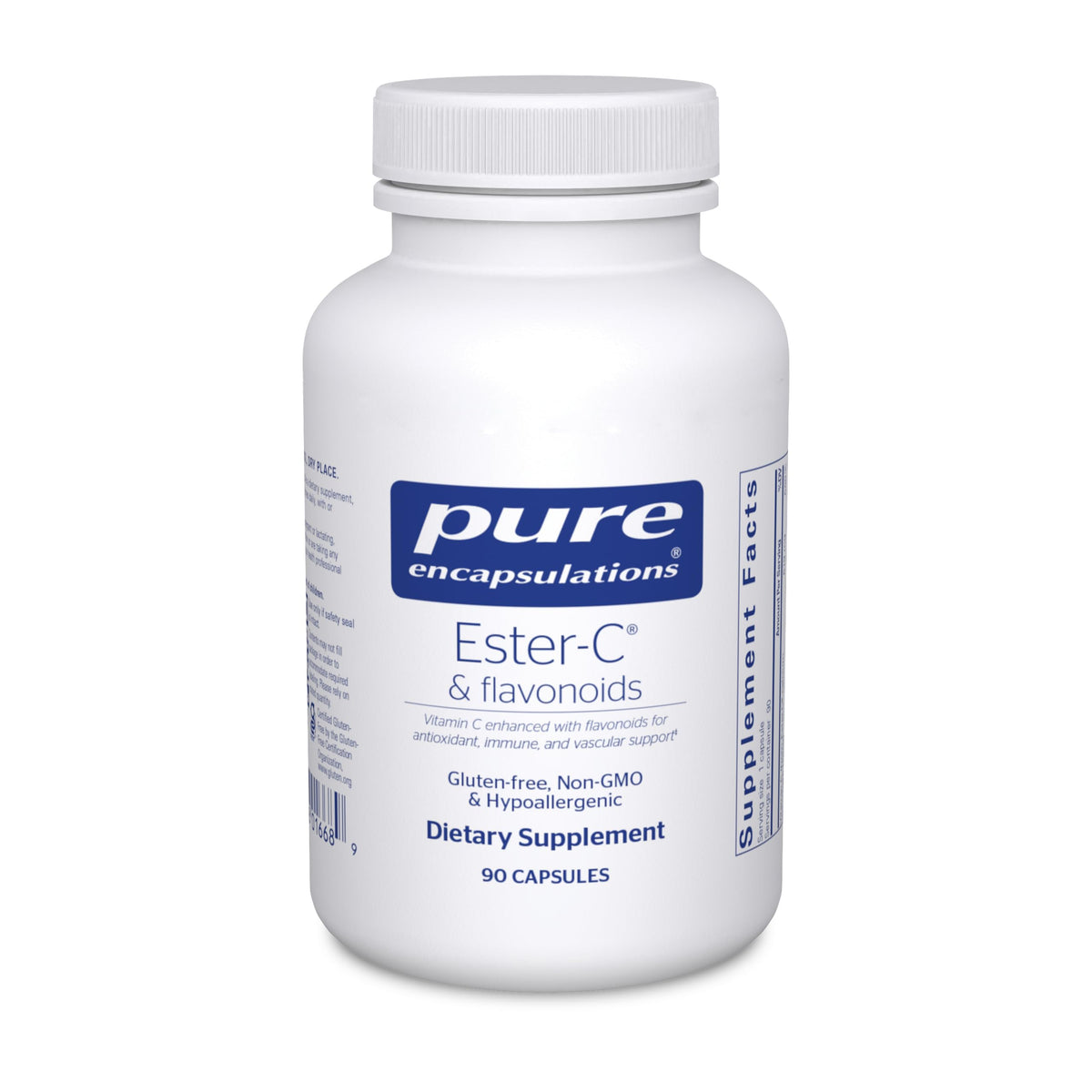 Bottle of Pure Encapsulations Ester-C & Flavonoids 90 capsules