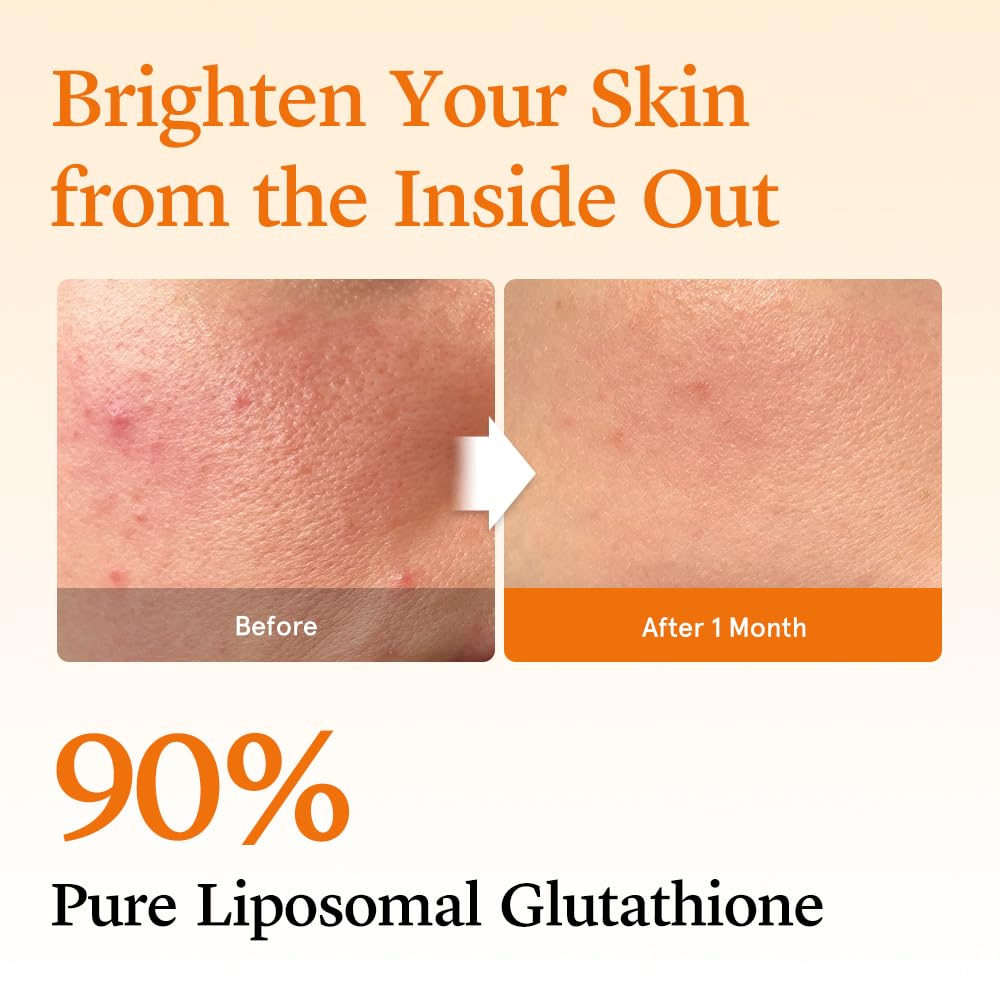 Glutathione Direct lemon flavor strip dissolving on the tongue