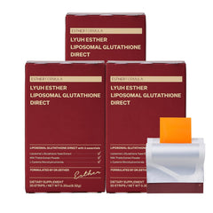 Front packaging of ESTHER FORMULA Liposomal Glutathione Direct 3packs