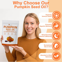 Cold-Pressed Virgin Pumpkin Seed Oil Softgels