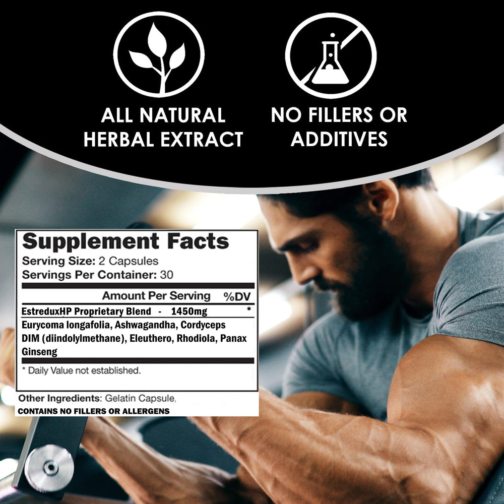 Close-up of DIM and Ashwagandha in ESTREDUX HP formula