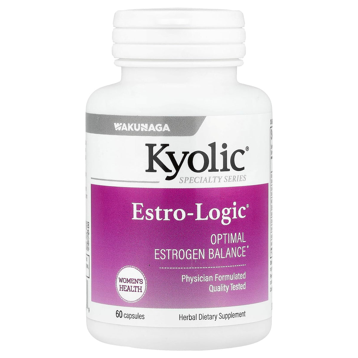 EstroLogic Kyolic 60 Caps bottle front view