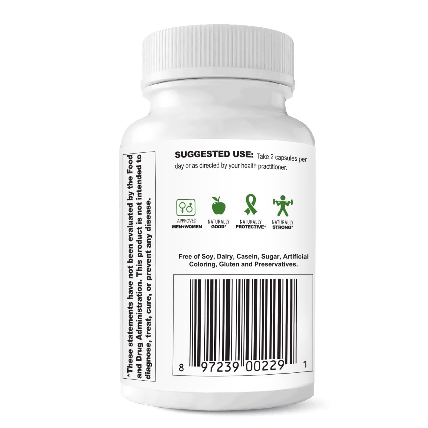 Soy-free formula badge on bottle