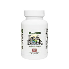 EstroBlock Vitality bottle with label on white background