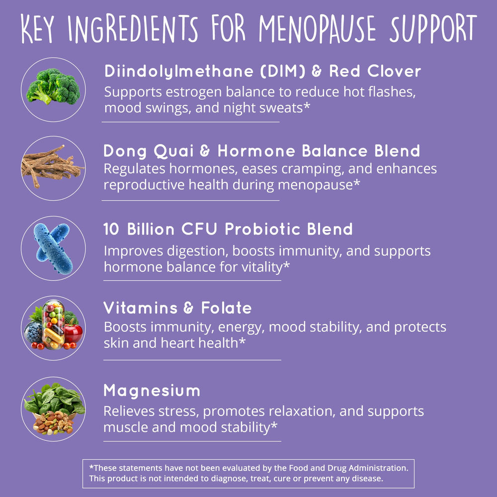 Estrogen balance and hormone support with DIM and probiotics
