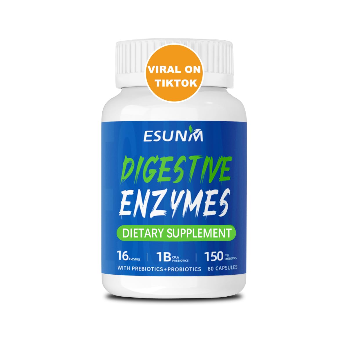 ESUNM Digestive Enzymes bottle and product label