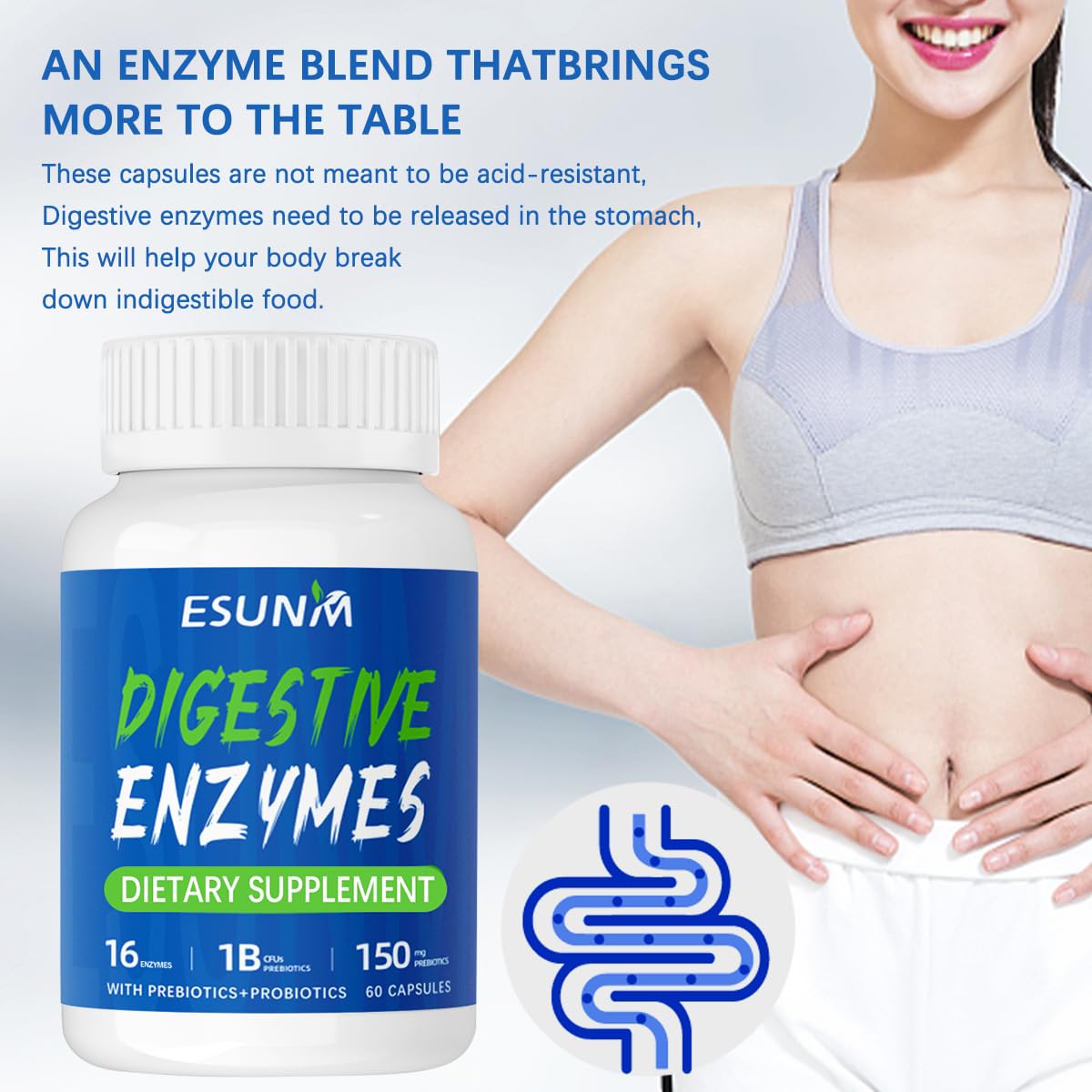 Digestive wellness concept showing gluten, dairy, and FODMAP considerations