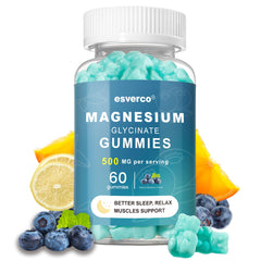 Esverco Magnesium Glycinate Gummies 500mg front label