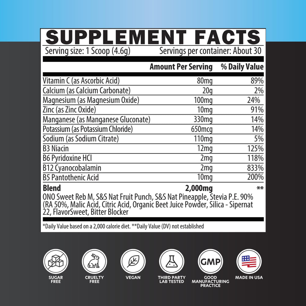 Serving suggestion: ETAFOR Electrolytes Powder 30 servings