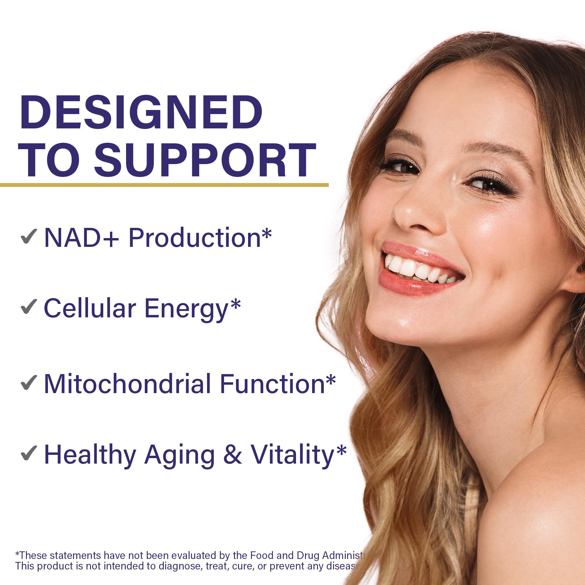 ETANATURE NAD+ capsules close-up highlighting daily energy and focus