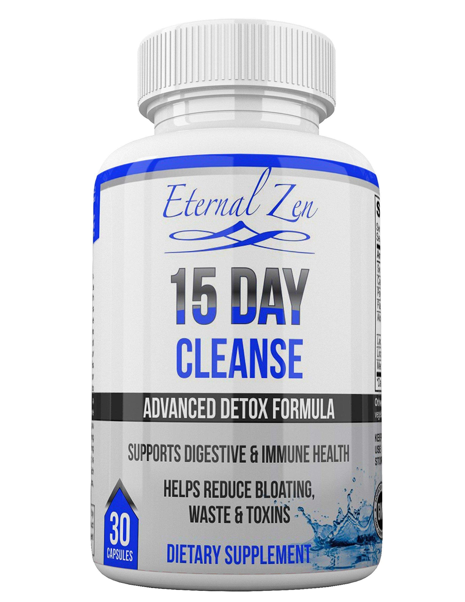 Eternal Zen 15 Day Colon Cleanser Detox bottle and capsules
