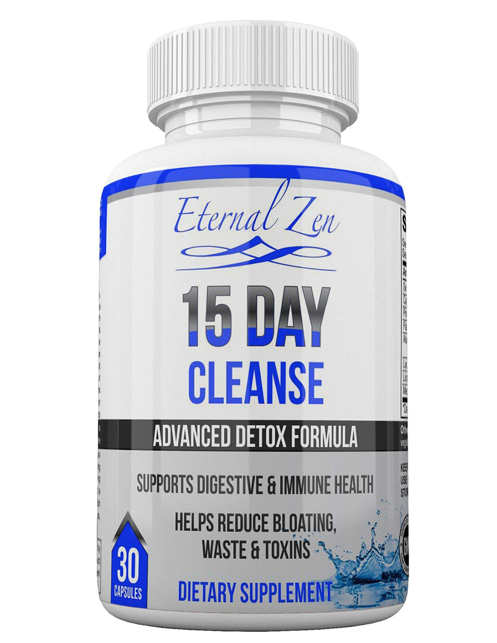 Eternal Zen 15 Day Colon Cleanser Detox bottle and capsules