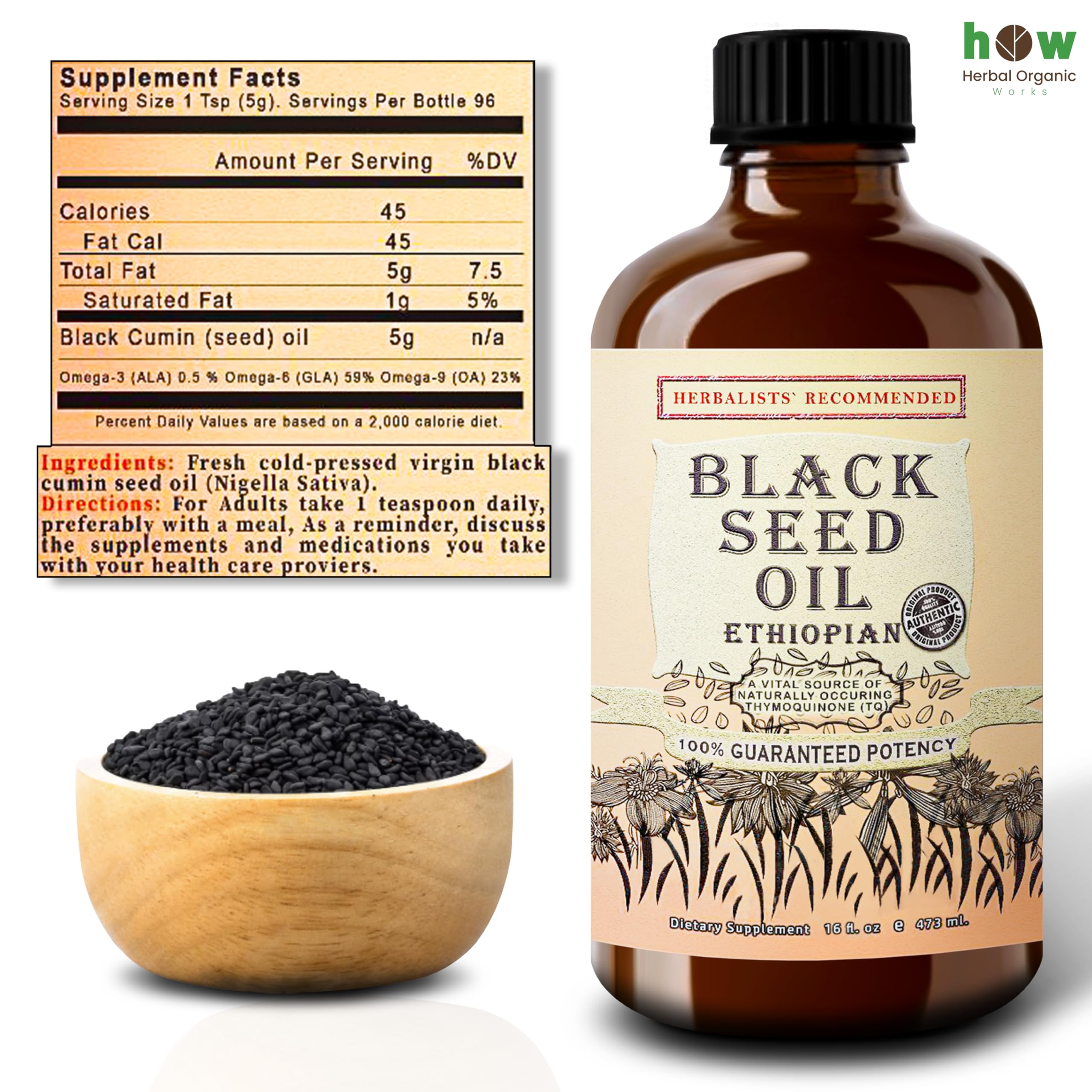 Nigella sativa seeds and oil texture background