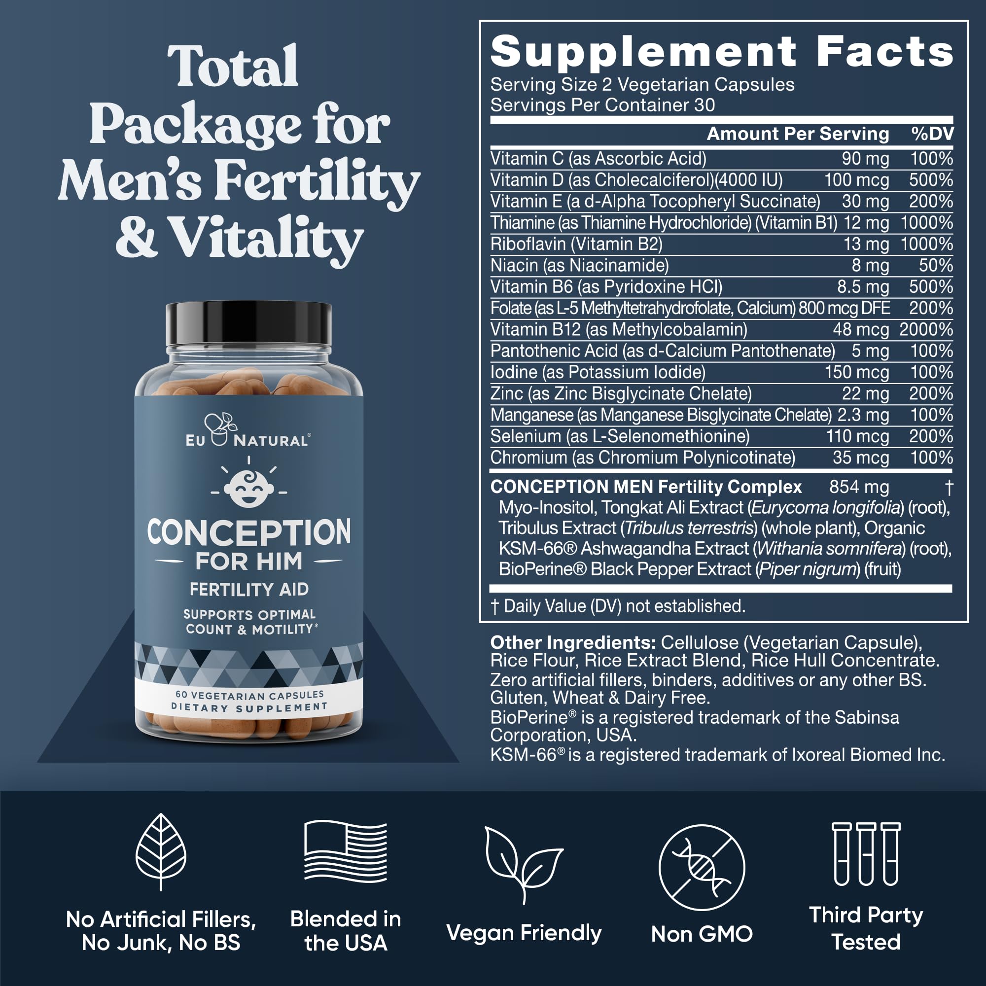 Eu Natural couple planning with Conception bundle in daily routine.