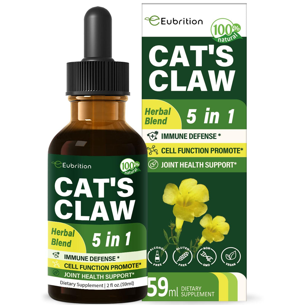 Eubrition Cat's Claw Immune Support Drops bottle with label – 2 oz