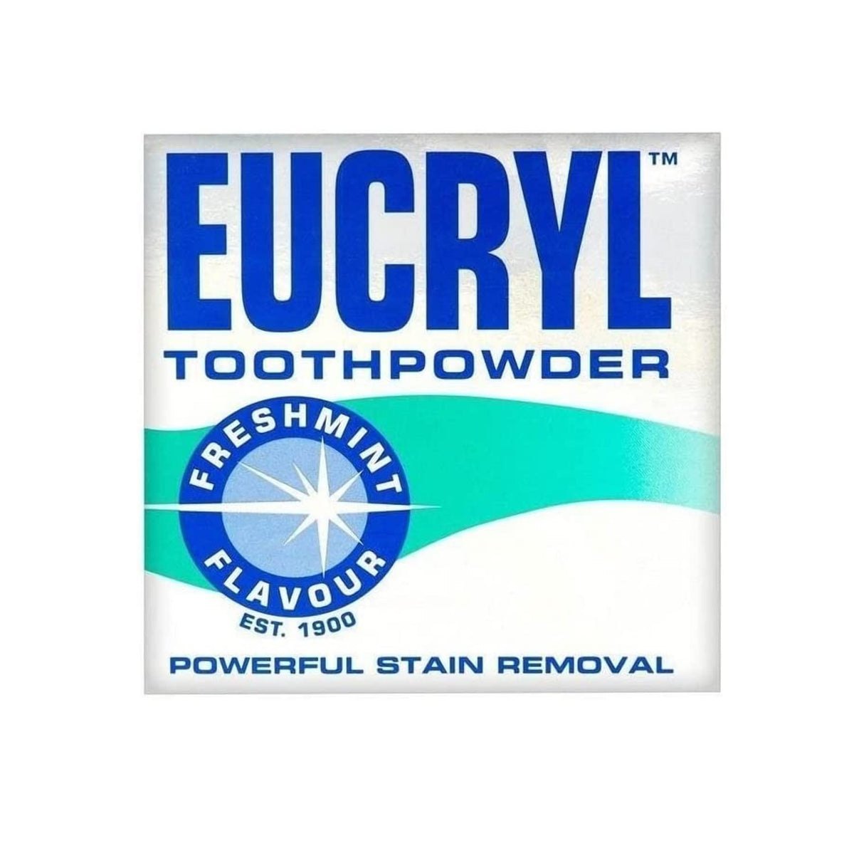 Eucryl Smokers Tooth Powder Freshmint Flavour 50g – Pack of 2 front view