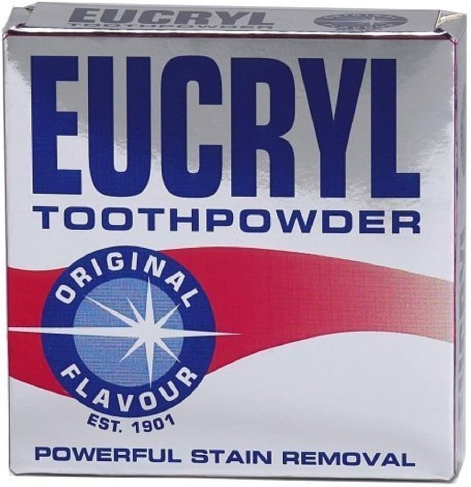 Eucryl Smokers Toothpowder Original 50g Pack of 6 - front view
