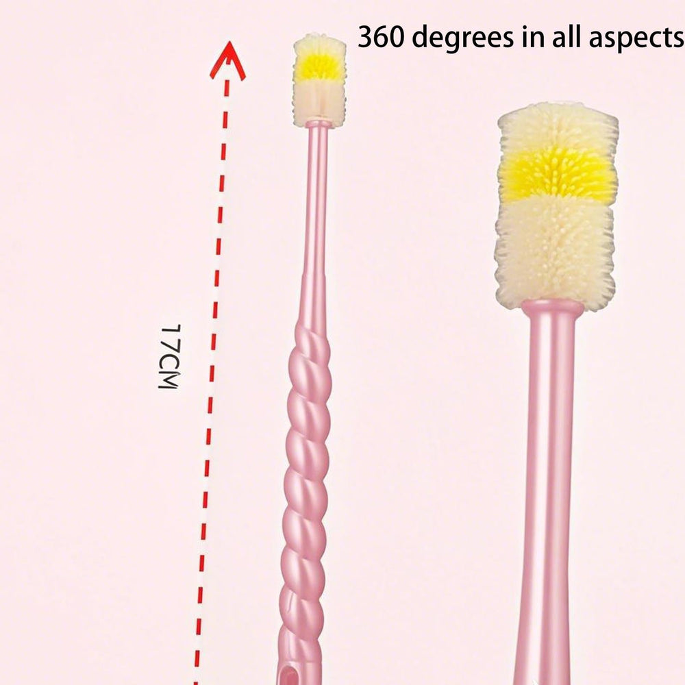 Soft nylon bristles on a high-quality plastic handle