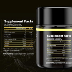 Graphic showing 75% fulvic acid content in gummies