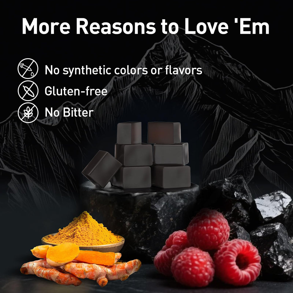 Nutritional label and ingredients information for Eullsi Shilajit Gummies