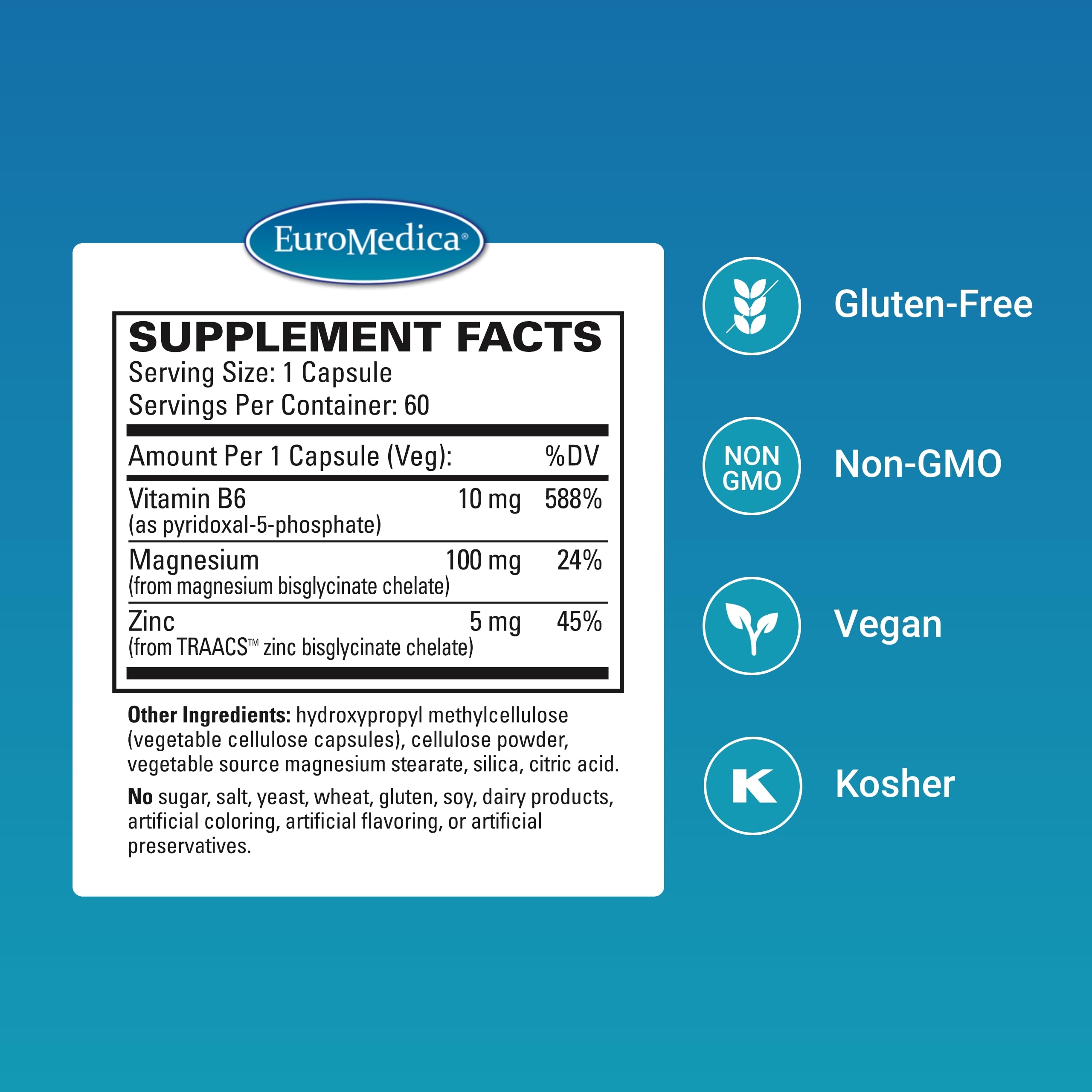 Close-up of magnesium capsules in a bottle