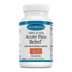 Euromedica Acute Pain Relief bottle with 60 liquid gel capsules