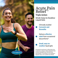 Gel capsules beside turmeric and boswellia illustration