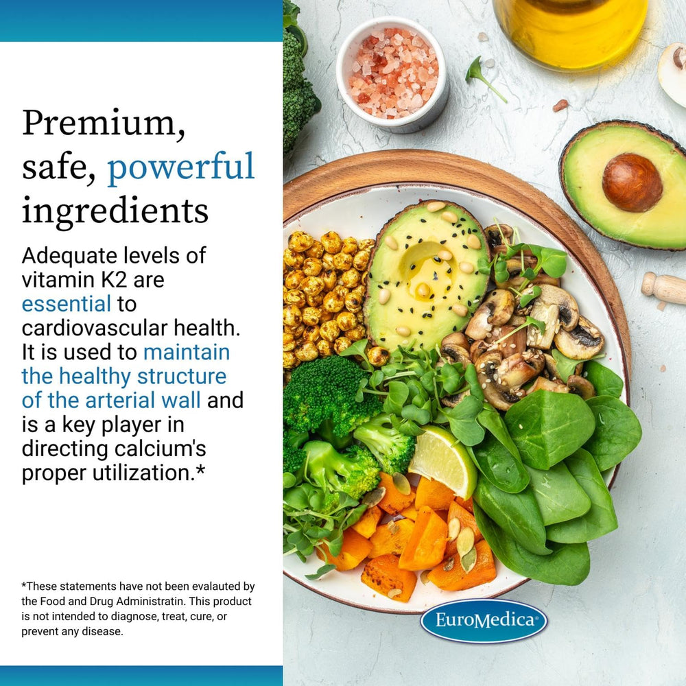 Calcium balance support for arteries with Vitamin K2