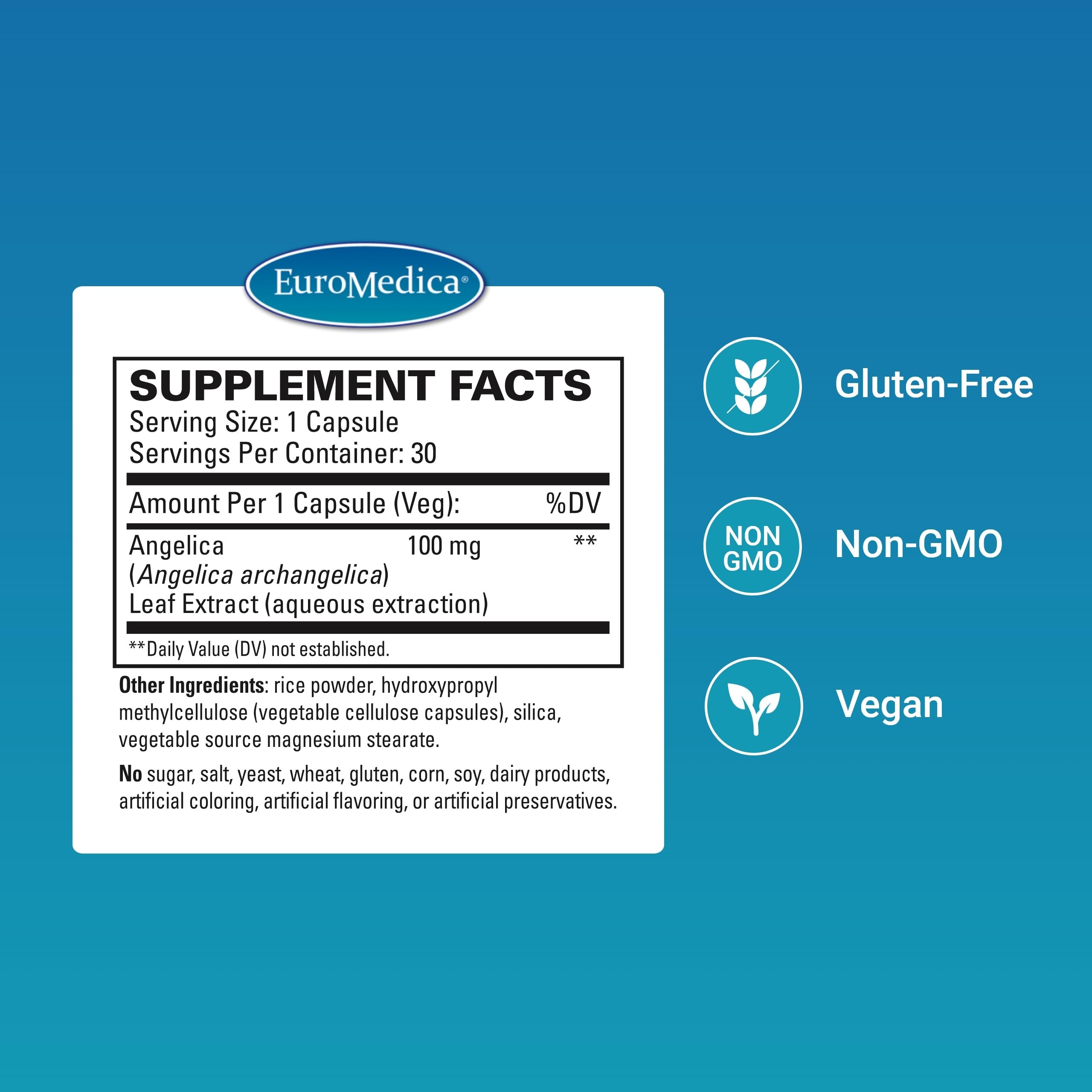 Angelica archangelica leaf extract illustration highlight