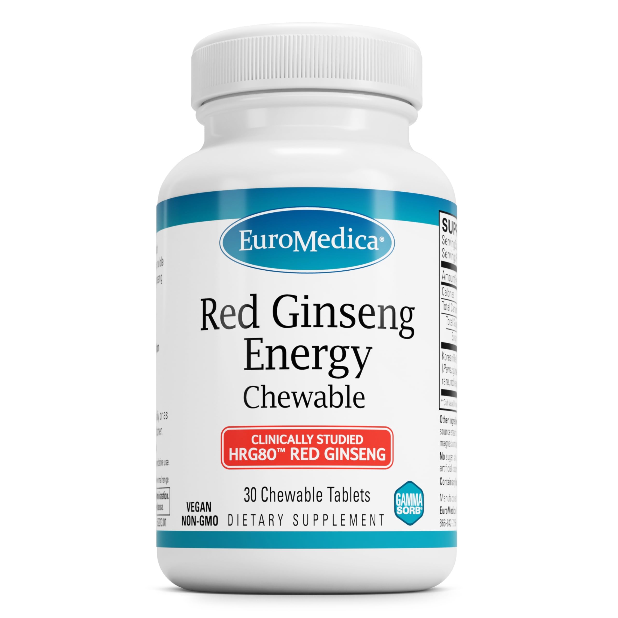 EuroMedica Red Ginseng Energy packaging on white background