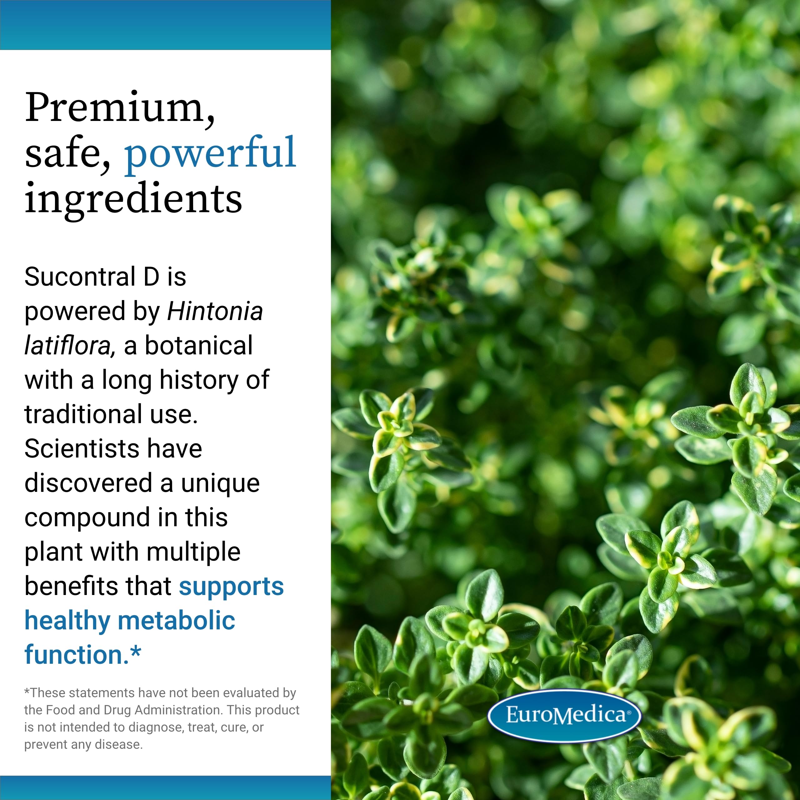 Allergen-friendly vegan capsules of EuroMedica Sucontral D