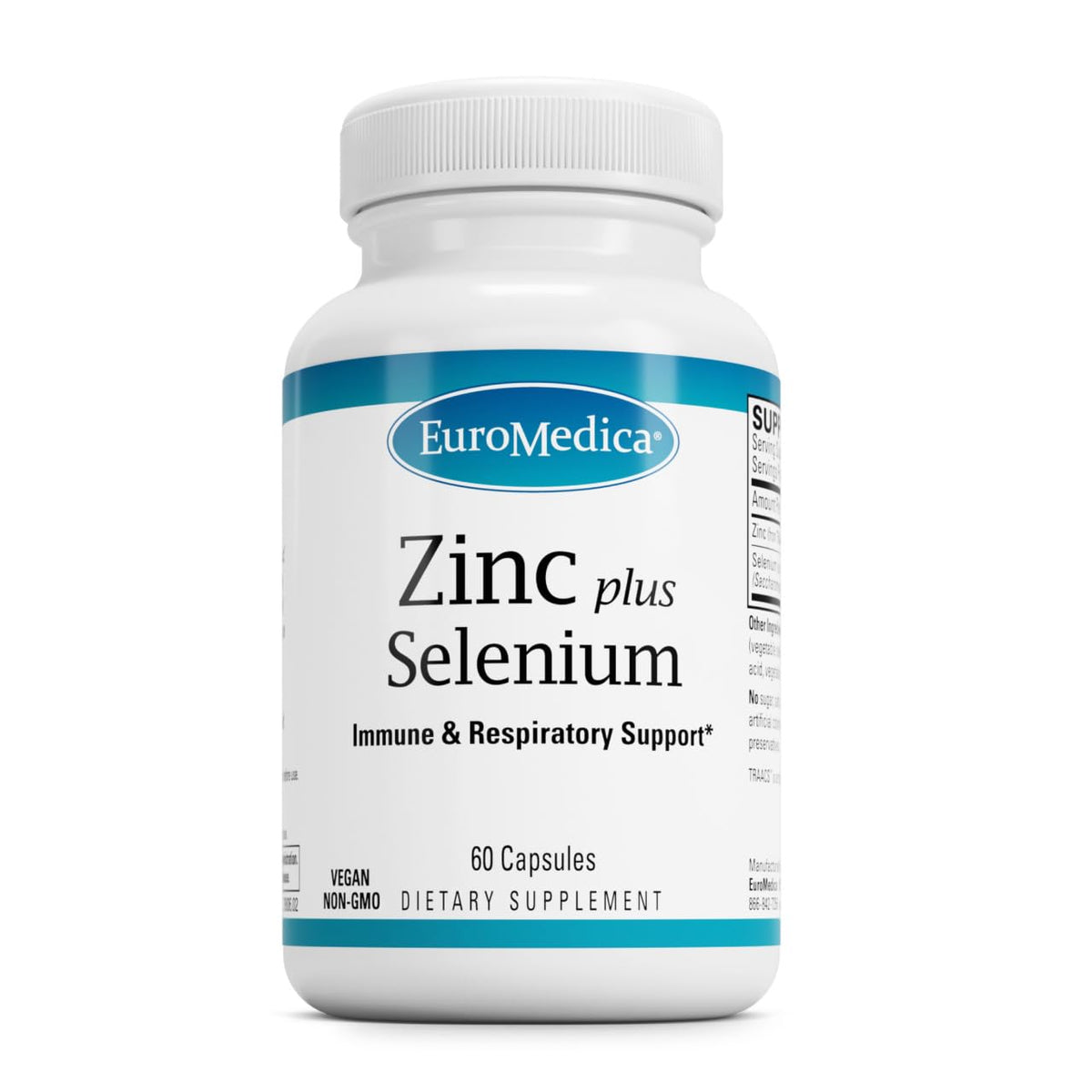 EuroMedica Zinc Plus Selenium bottle front view