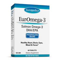 EuroMedica EurOmega-3 bottle with 60 tablets