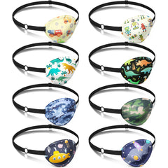Eurzom 8-piece eye patches for kids – camouflage pattern (cool style)