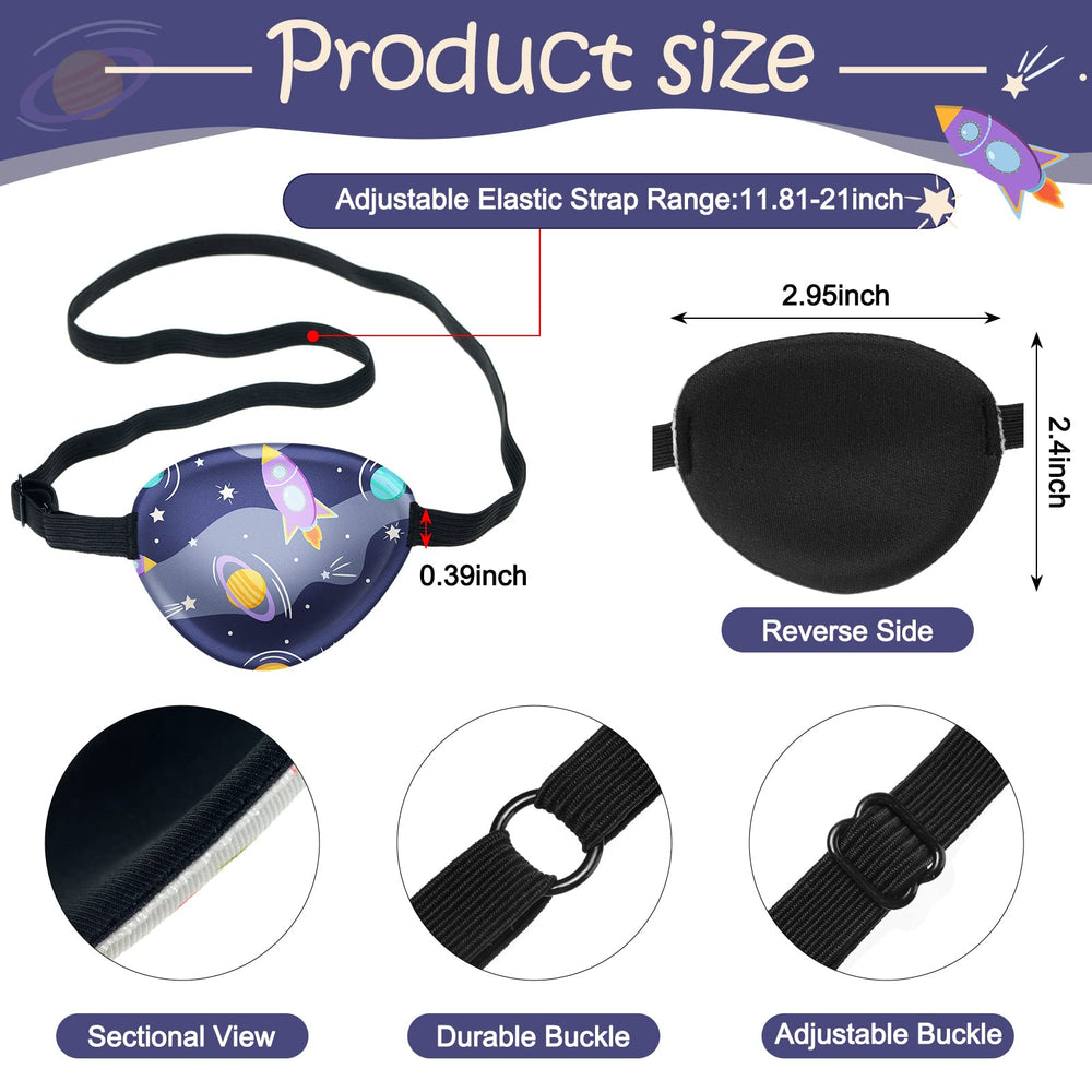 Eurzom 8-piece eye patches for kids – trucks pattern (cool style)