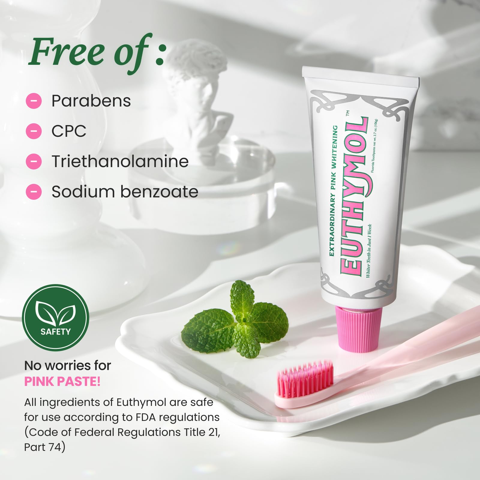 100% recyclable aluminum toothpaste tube packaging