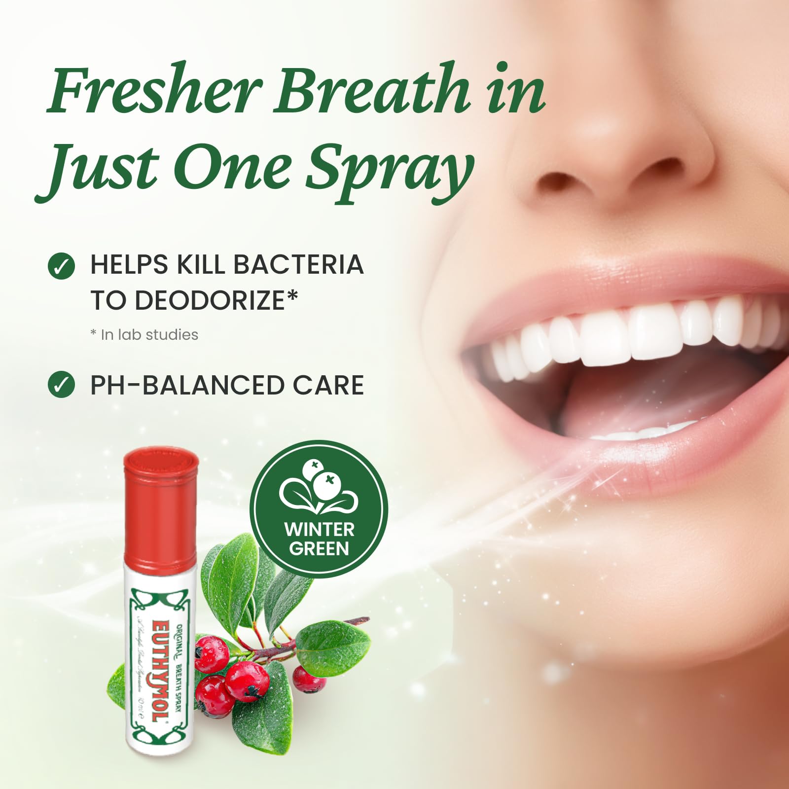 EUTHYMOL Breath Spray 10ml bottle - side view