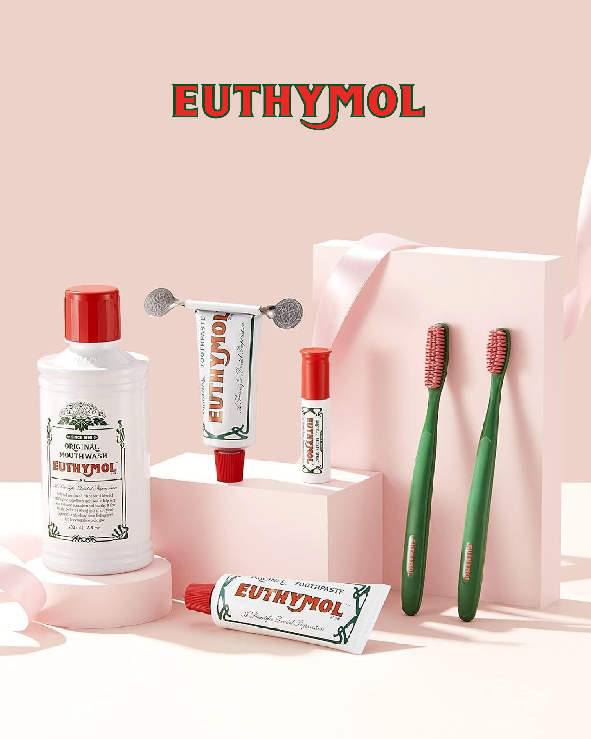 Product display of EUTHYMOL Original Toothpaste Set ready to gift