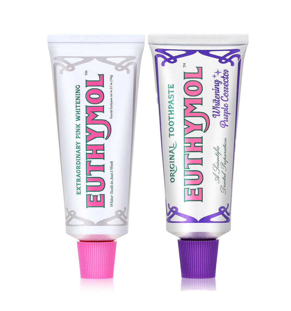 EUTHYMOL Whitening Duo Bundle front view with two toothpaste tubes