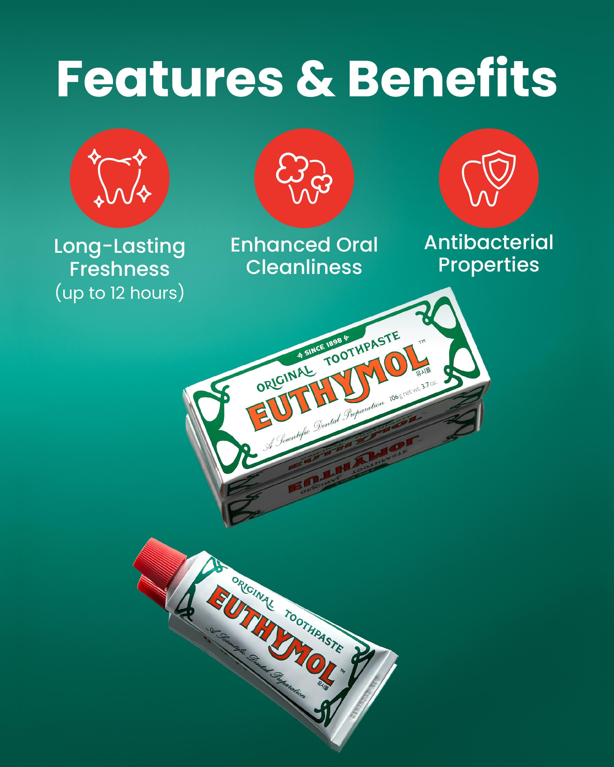 Wintergreen flavor branding and packaging for EUTHYMOL