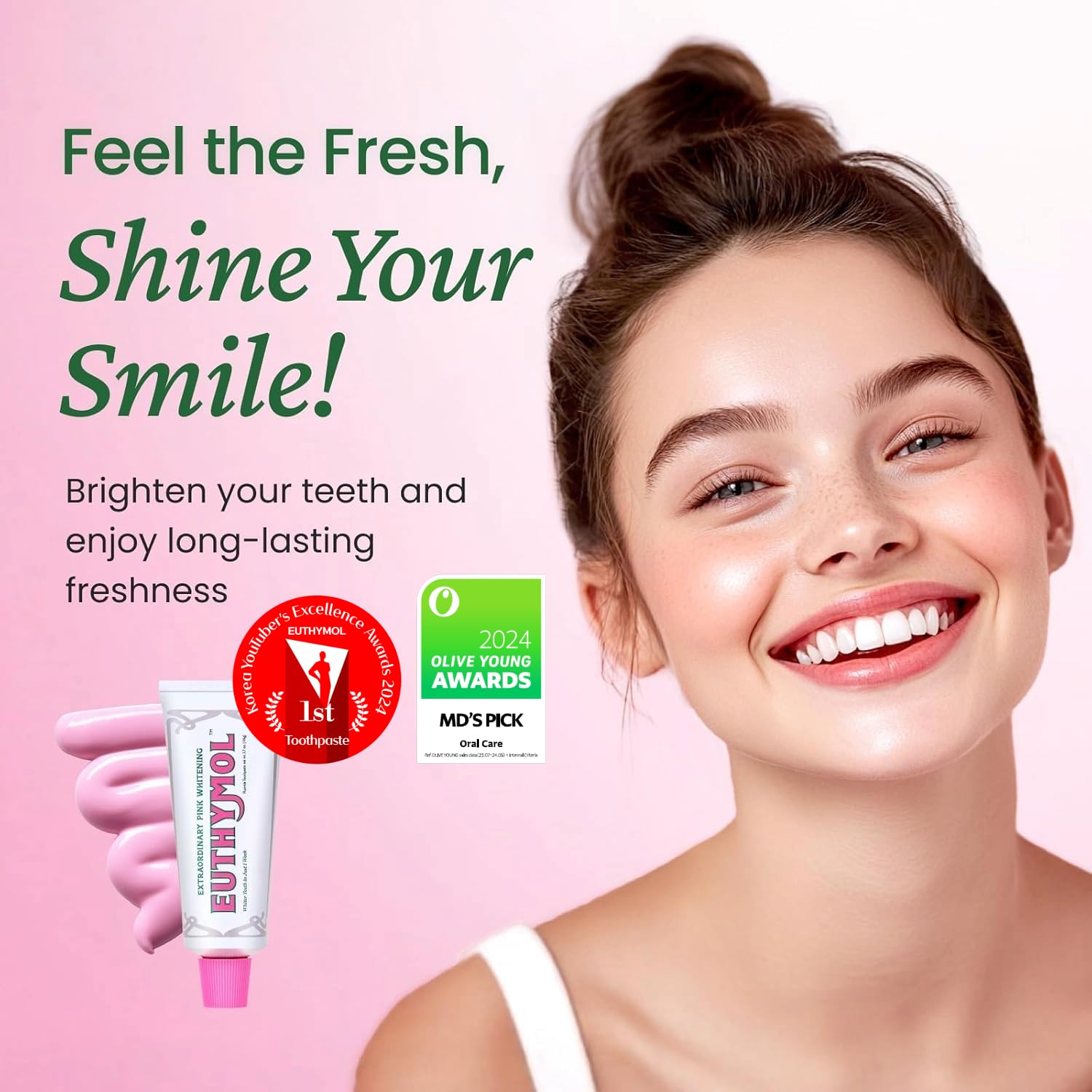 100% recyclable aluminum toothpaste tube by EUTHYMOL