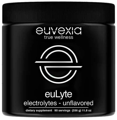 Euvexia euLyte bottle pouring into water for quick hydration during workouts.