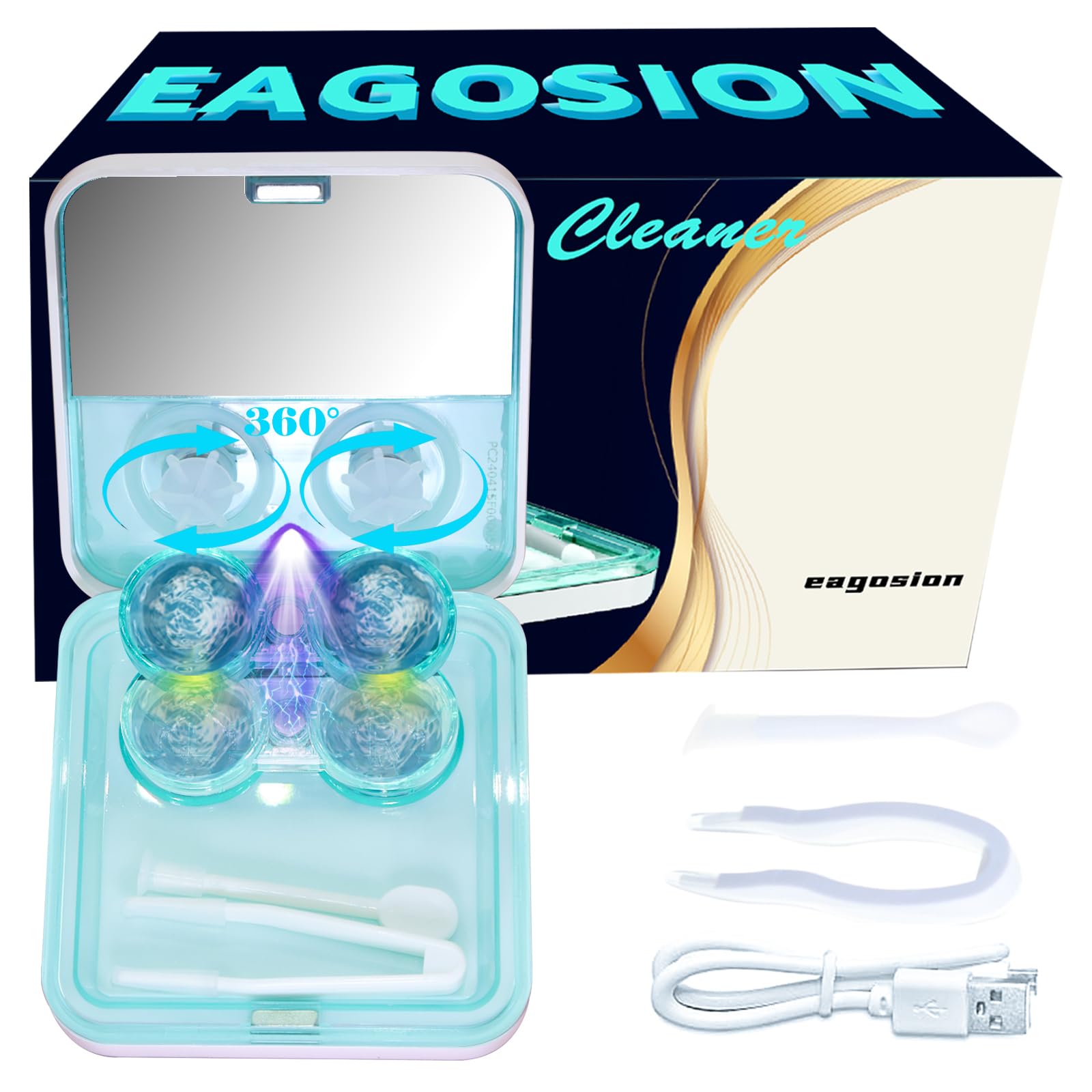 EV Plus contact lens cleaner machine with rotating cup