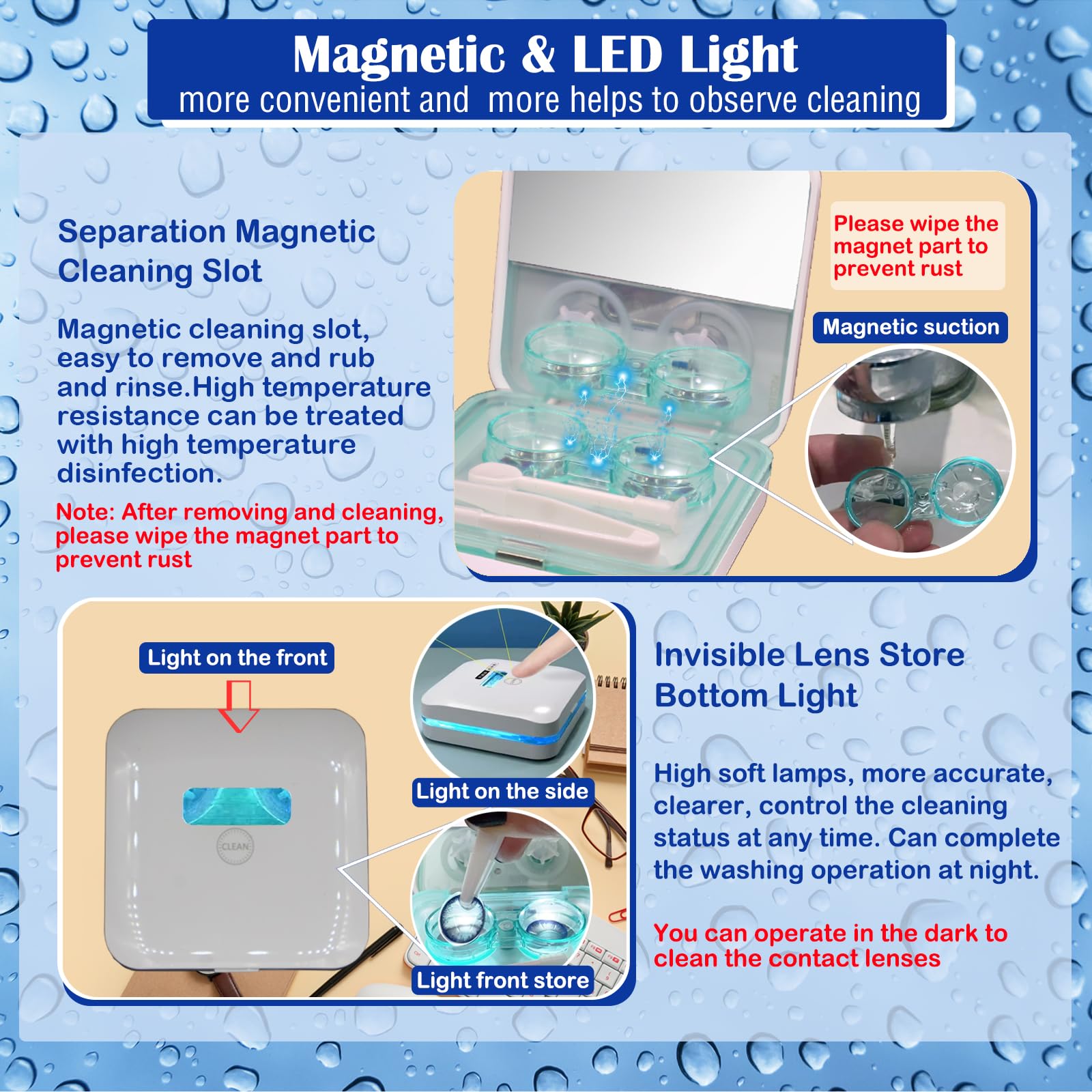 UV lamp illumination inside EV Plus cleaner