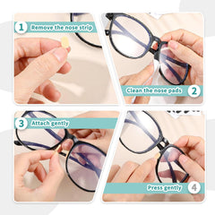 Non-slip, hypoallergenic nose pads for frames