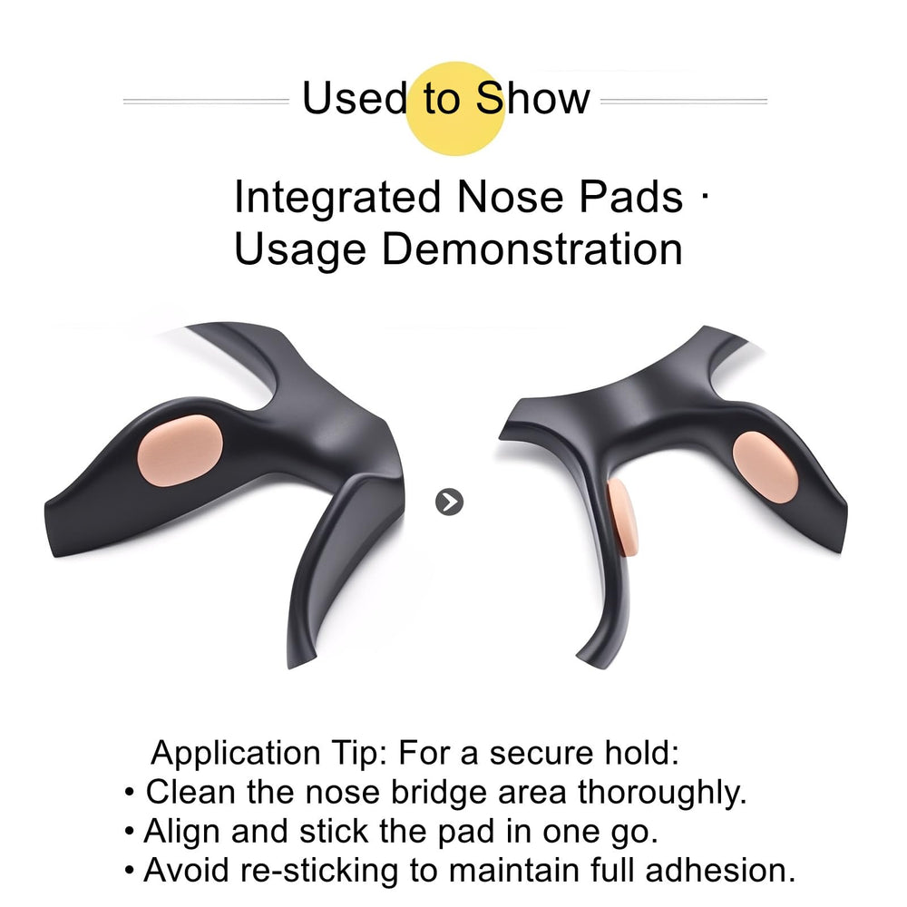 Hypoallergenic lightweight nose pads for glasses
