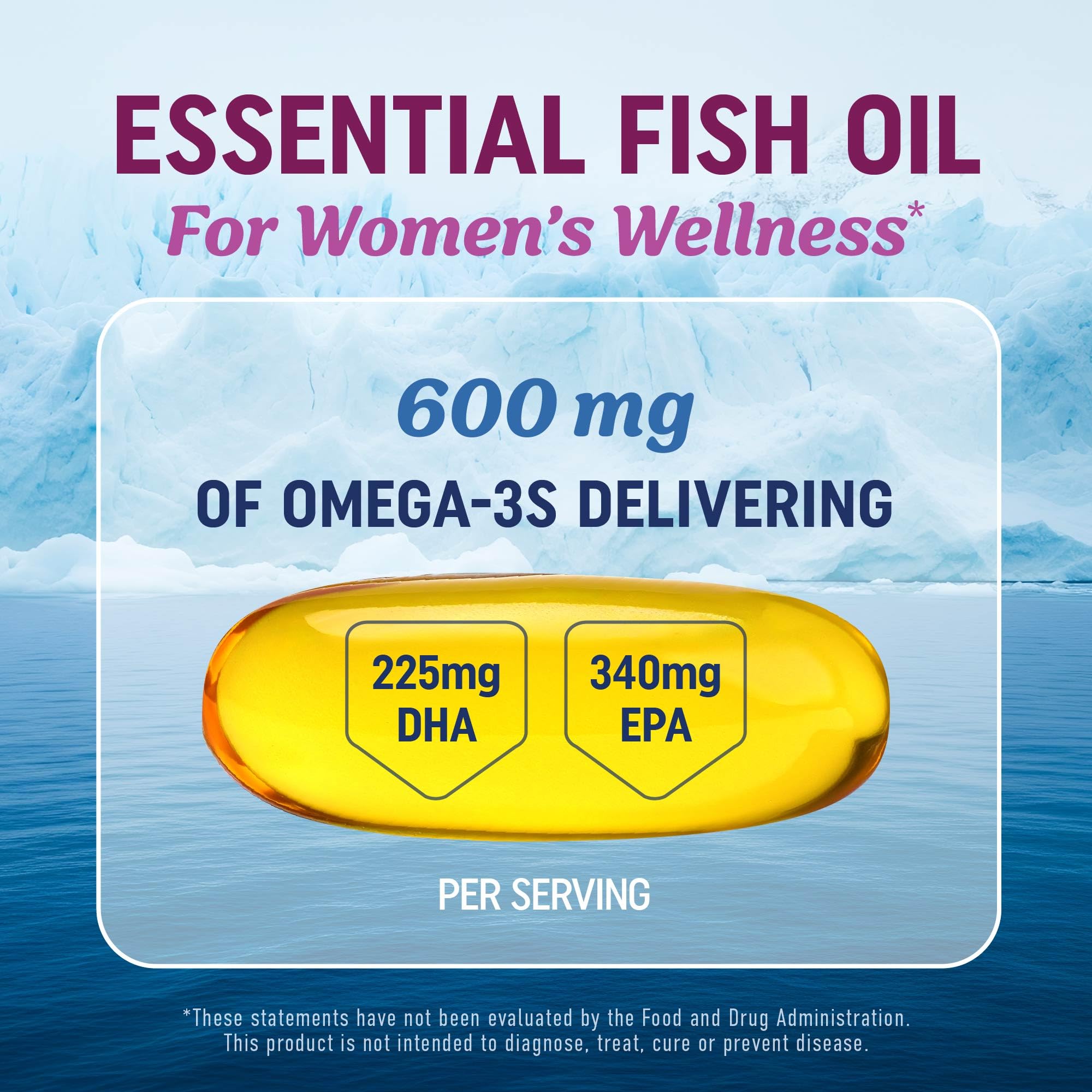 Evening primrose oil softgels bottle 800mg