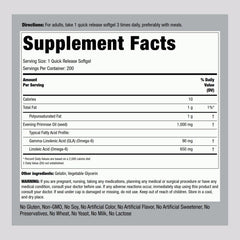 Cold-pressed evening primrose oil capsules