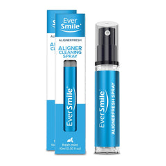 EverSmile AlignerFresh Cleaning Spray bottle and 2-pack packaging